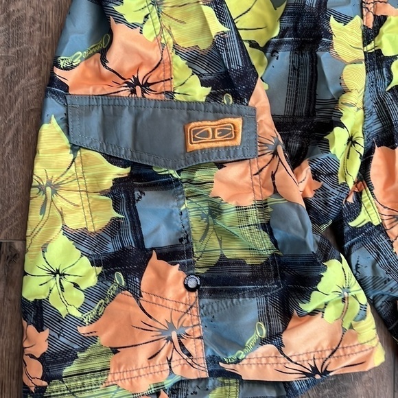 Ocean and Earth Floral Print Board-shorts - Picture 4 of 7